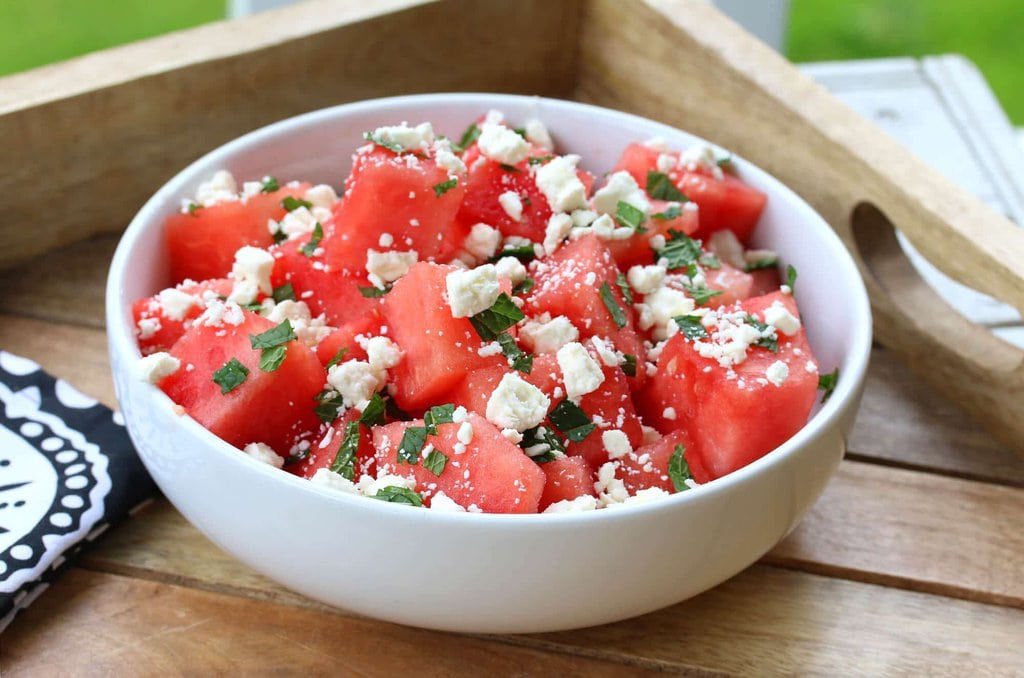 An Easy Recipe for a Refreshing Watermelon and Feta Salad